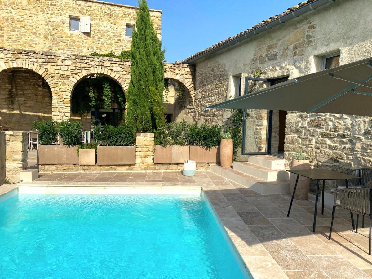 La Maison Des Vendangeurs - Table D'Hotes Le Soir Du Jeudi Au Dimanche- Jacuzzi - Balneo Spa - Acces Piscine Pour Toutes Les Chambres Sauf Studio Coquet- Piscine De Mai A Mi-Octobre Martignargues Экстерьер фото